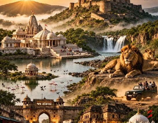 Girnar temple in Junagadh during Gujarat Jyotirlinga and Dwarka Somnath tour